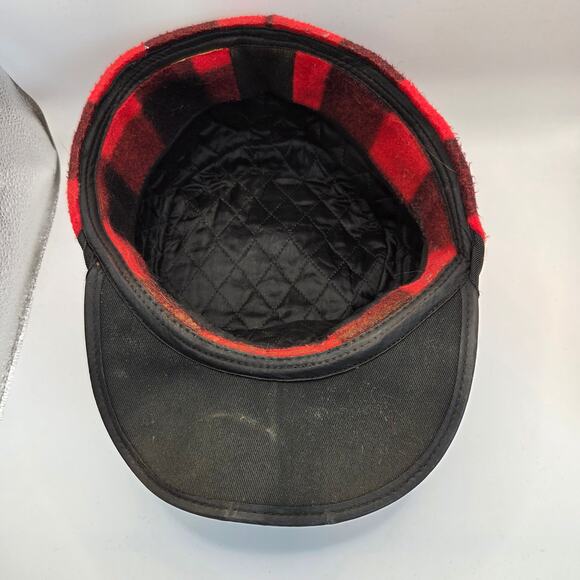 Buffalo Plaid Winter Hat and Mitten Lot 4 Adult OSFM Target Trapper Set - Picture 10 of 16